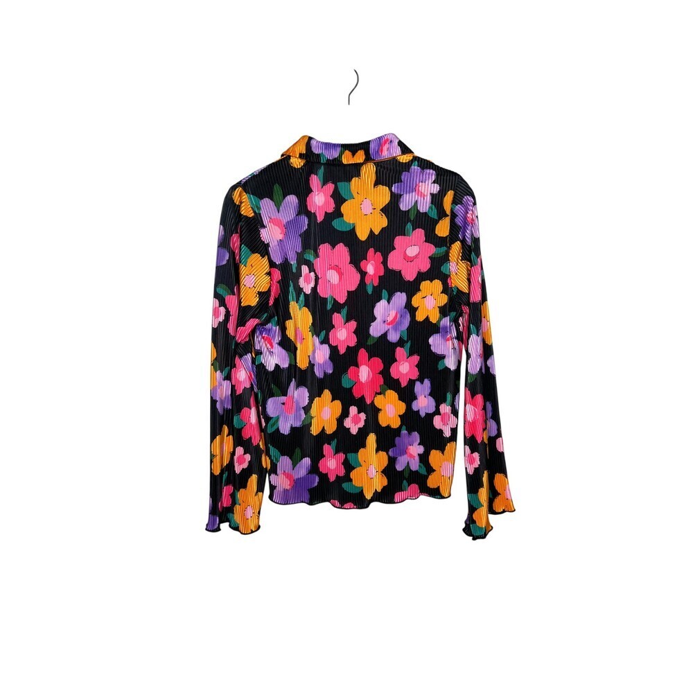 Piper and Scoot Women Multi Two Piece Set Size L/XL Plisse Flower Power - Picture 6 of 9